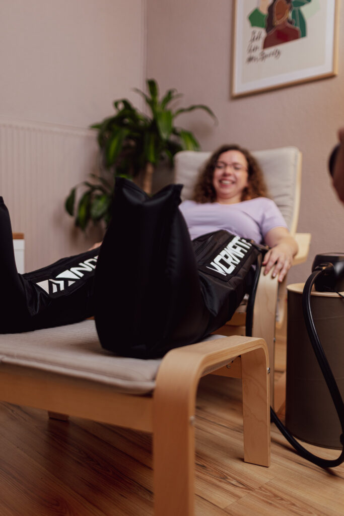 Lymphmassag mit den Normatec Recovery Boots